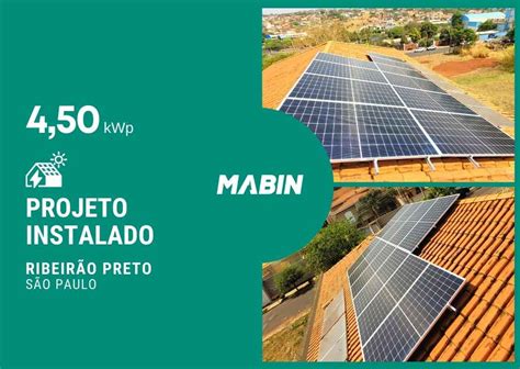 Energia Solar em Ribeirão Preto SP 4 50kWp MABIN Energia Solar