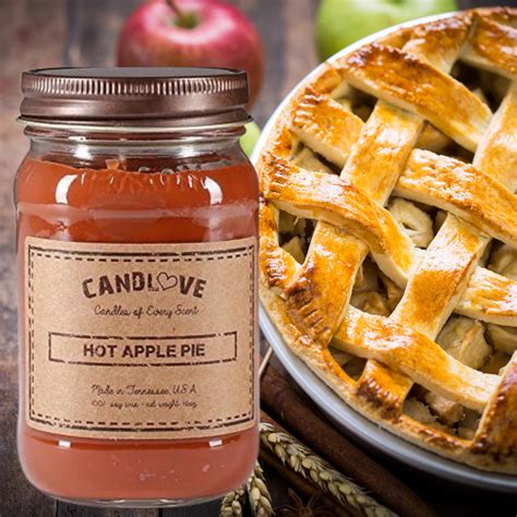 FizzIt Hot Apple Pie Scented Jar Candle With Glass Holder Wayfair