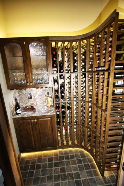 Custom Wine Cellar Rustic Wine Cellar Cleveland By