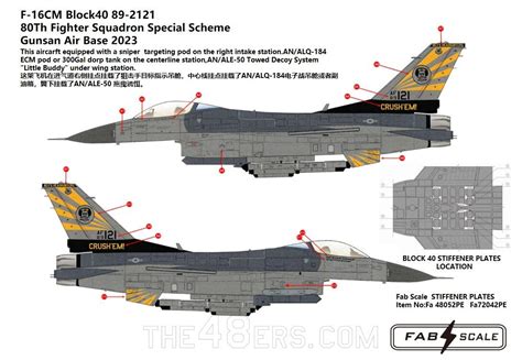 Usaf 80th Fs F 16c Special Scheme Gunsan Air Base 2023