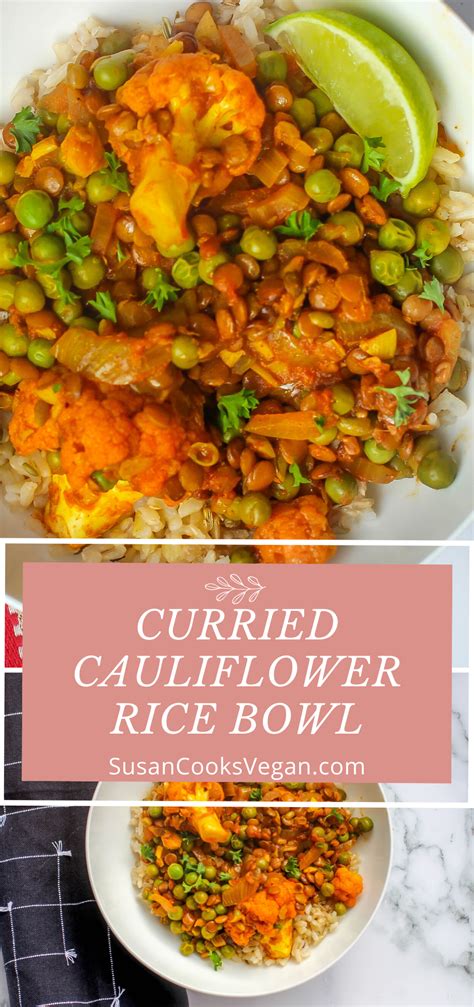 Curried Cauliflower Rice Bowl Recipe