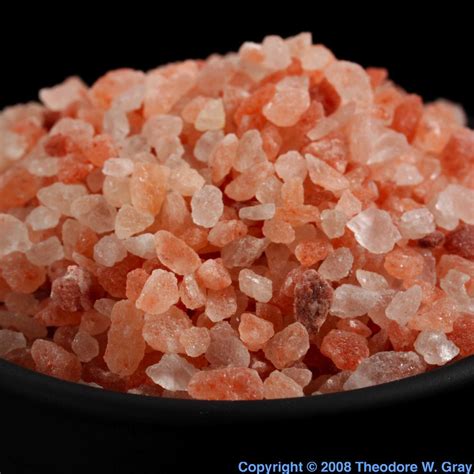 Himalayan sea salt, a sample of the element Thorium in the Periodic Table