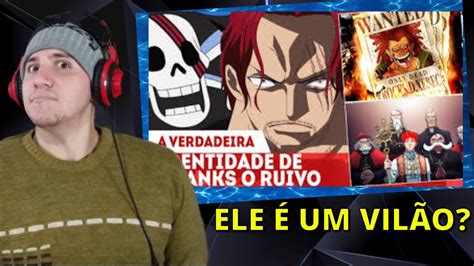 REACT QUAL A VERDADEIRA IDENTIDADE DE SHANKS O RUIVO ONE PIECE