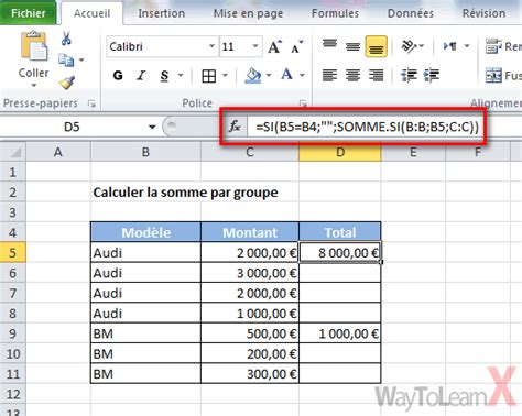 Ntroduire Imagen Formule Somme Colonne Excel Fr Thptnganamst Edu Vn