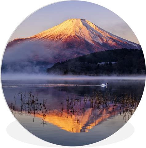 Wall Circle Indoor Wall Circle Mont Fuji Du Lac Yamanaka Au Japon