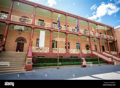 Parliament House of New South Wales building exterior view in Sydney ...