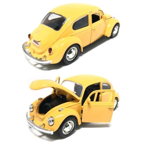 Miniaturas Volkswagen Fusca 12cm Cores Variadas Abre Portas E Capo