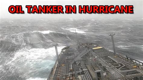 Oil Tanker In Hurricane Heavy Seas In The North Atlantic Ocean Youtube