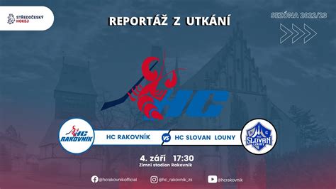 Hc Rakovn K Vs Slovan Louny P Telsk P Pravn Utk N Youtube