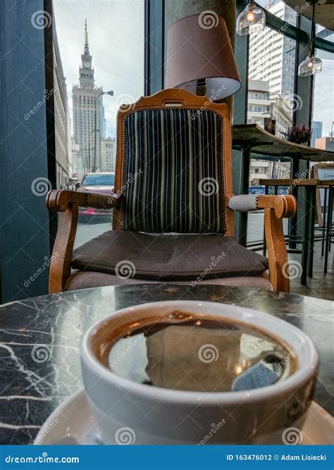 Warsaw Coffee Shop City Center Editorial Photography - Image of city