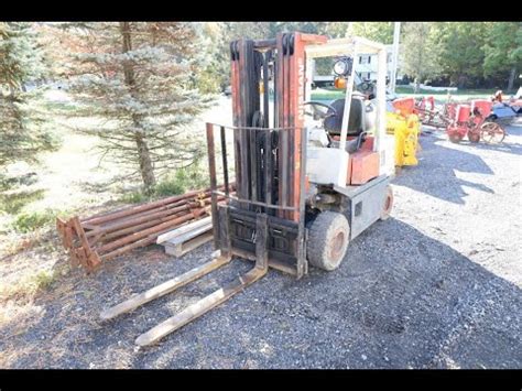 Nissan Propane Forklift For Sale At Auction YouTube