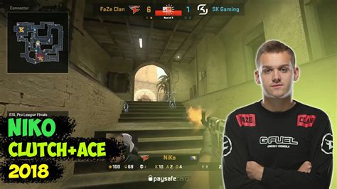 NiKo ACE Mirage Niko Highlights 2018 Niko Clutch 1v4 CS GO FaZe