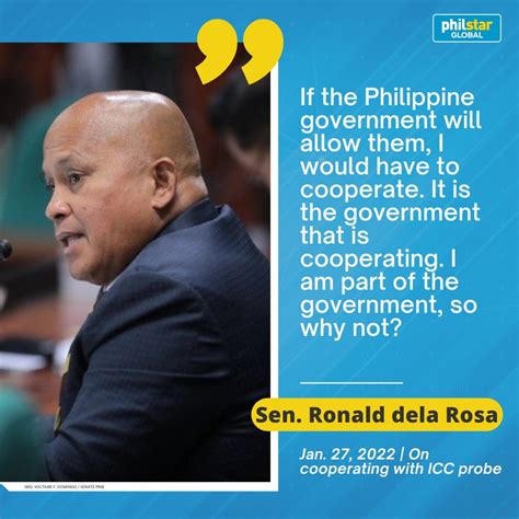 Philstar On Twitter Sen Ronald Dela Rosa Said Friday His