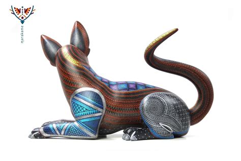 Alebrije El Xoloitzcuintle Arte Huichol Marakame