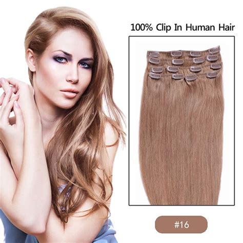 Brazilian Clip In Hair Extension Remy Human Hair Real Human