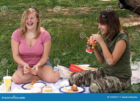 Funny Picnic stock image. Image of laugh, eating, park - 1253317