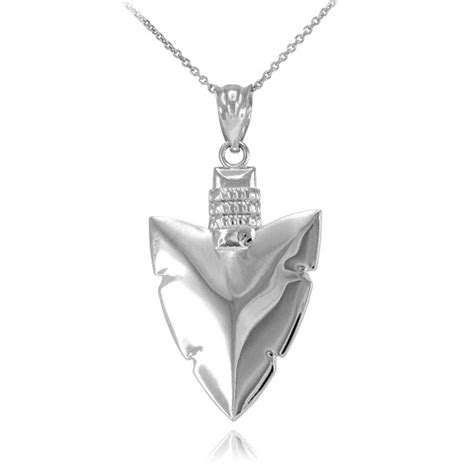 Sterling Silver Arrowhead Pendant Necklace