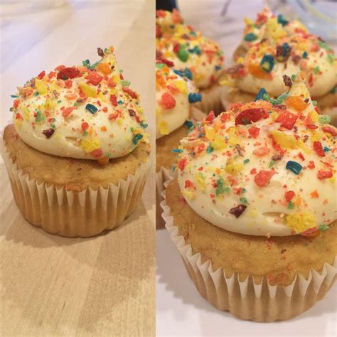 [homemade] Fruity Pebbles Cupcakes Via R Food Healthy Energy