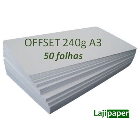 Papel Offset G A Pacote Folhas Shopee Brasil