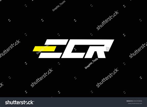 Ecr Letter Logo Design Creative Modern Stock Vector Royalty Free