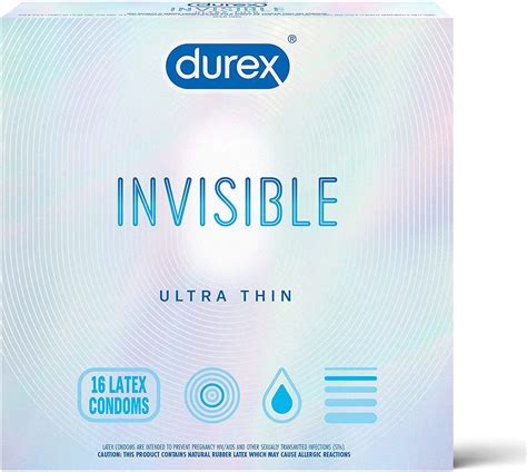 Durex Invisible Ultra Thin Ultra Sensitive Premium Condoms Count