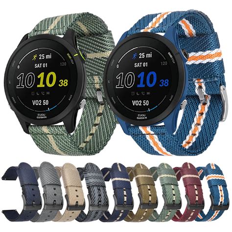 Nylon Strap For Garmin Forerunner 255 255s Music 55 645 245 Vivoactive