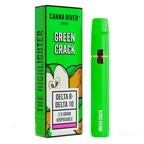 Canna River Delta 8 Delta 10 Vape Disposable Highlighter Green