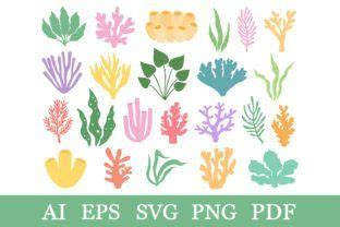 Collection Sea Coral Svg Seaweed Svg Graphic By Shishkovaiv Creative