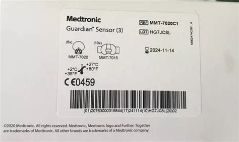 Sensor Guardian 3 Mmt 7020 Medtronic Cx 5un Val Mês 11024