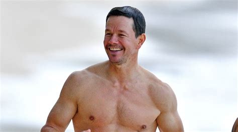 Shirtless Mark Wahlberg Looks Ripped At Age 50 See His New Beach