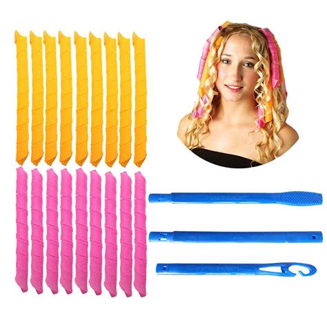 Magic Hair Curlers Hair Tools Curling Rods Set No Heat Hair Rollers Curlers Spiral