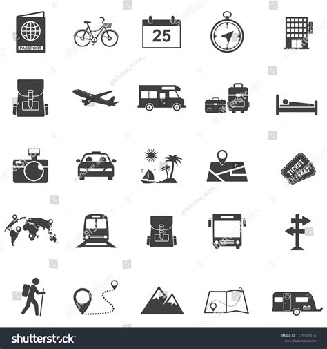 Tour Travel Icon Set Transport Icon Stock Vector Royalty Free