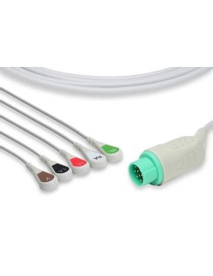 Cable Ecg De Una Pieza Compatible Philips