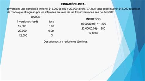 Ecuaciones Lineales Matematica Financiera Ejercicios Youtube