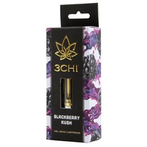 Blackberry Kush Delta 8 Pre Filled Vaporizer Cartridge 3Chi Copper