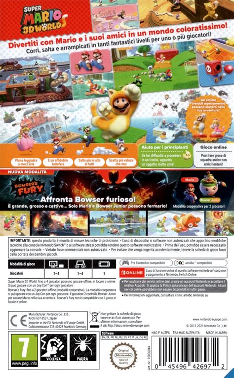 Super Mario 3D World Bowser S Fury Box Shot For Nintendo Switch