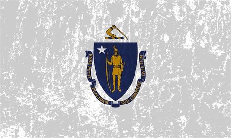 Premium Vector Massachusetts State Grunge Flag Vector Illustration