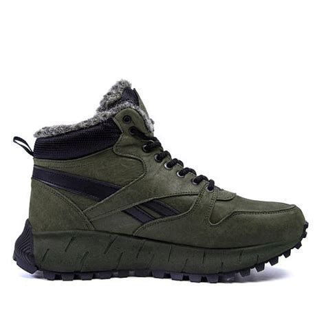 Мужские зимние высокие кроссовки Reebok, мужские утепленные теплые ...