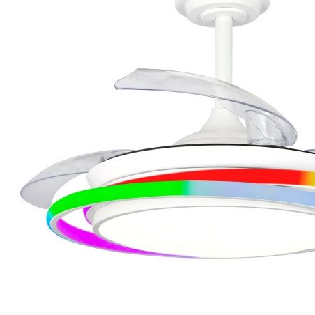 Ventilador Led Antila Mini Rgb Blanco Cct Dim Cristalrecord