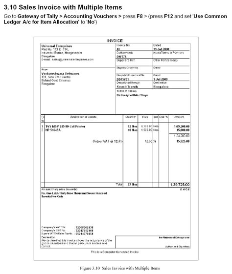 Tally Gst Invoice Format In Word Free Download Printable Templates