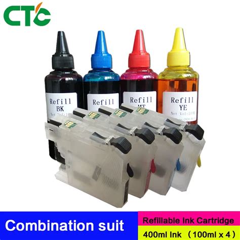 LC223 Lc225 Refillable Ink Cartridge For Brother J562DW J480DW J680DW