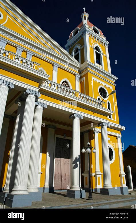 Cathedral Of Granada Nicaragua Central America Stock Photo Alamy