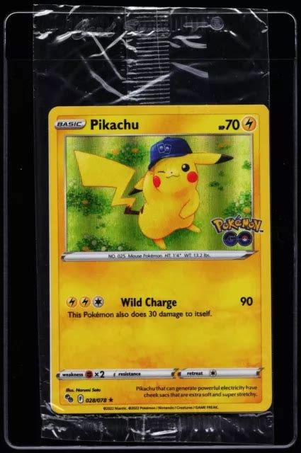 Pok Monkarte Versiegelt Pikachu Pokemon Go Holo Gamestop