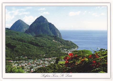 My UNESCO World Heritage Postcards: Saint Lucia - Pitons Management Area