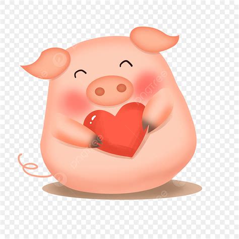 หมูสีชมพู หมูน่ารัก น่ารัก รักหมู, ความรัก, หมูสีชมพู, หมูน่ารักภาพ PNG และ PSD สำหรับดาวน์โหลดฟรี