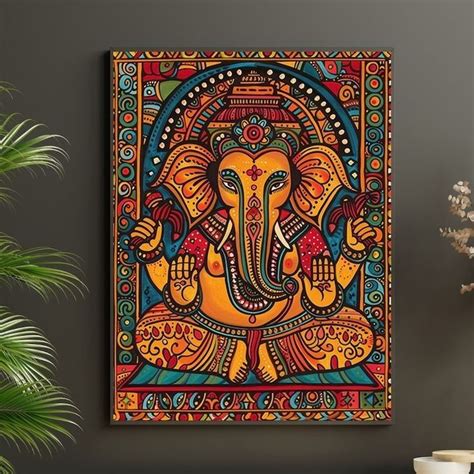 Pin By Kruti Rahabar On 1 A Ganesh Art Paintings Canvas Art Painting