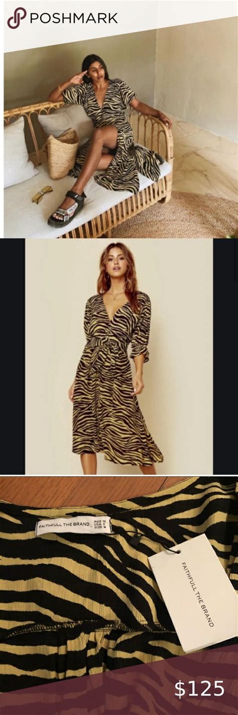 Nwt Faithfull The Brand Rafa Amaia Zebra Dress Zebra Dress Dress