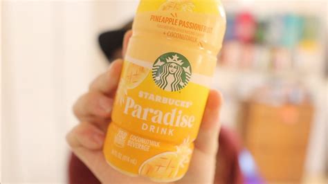 Starbucks Paradise Drink Review Pineapple Passion Fruit Flavor YouTube