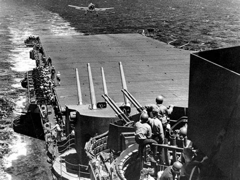 Uss Lexington Cv F F Landing Aboard Tf Flagship Turkey Shoot