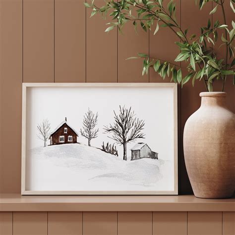 Winter Wall Art Winter Wonderland Art Holiday Wall Art - Etsy